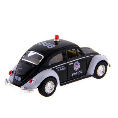 Машина Kinsmart  Volkswagen Classical Beetle (Police) инерция (1/12шт.) 1:32 б/к
