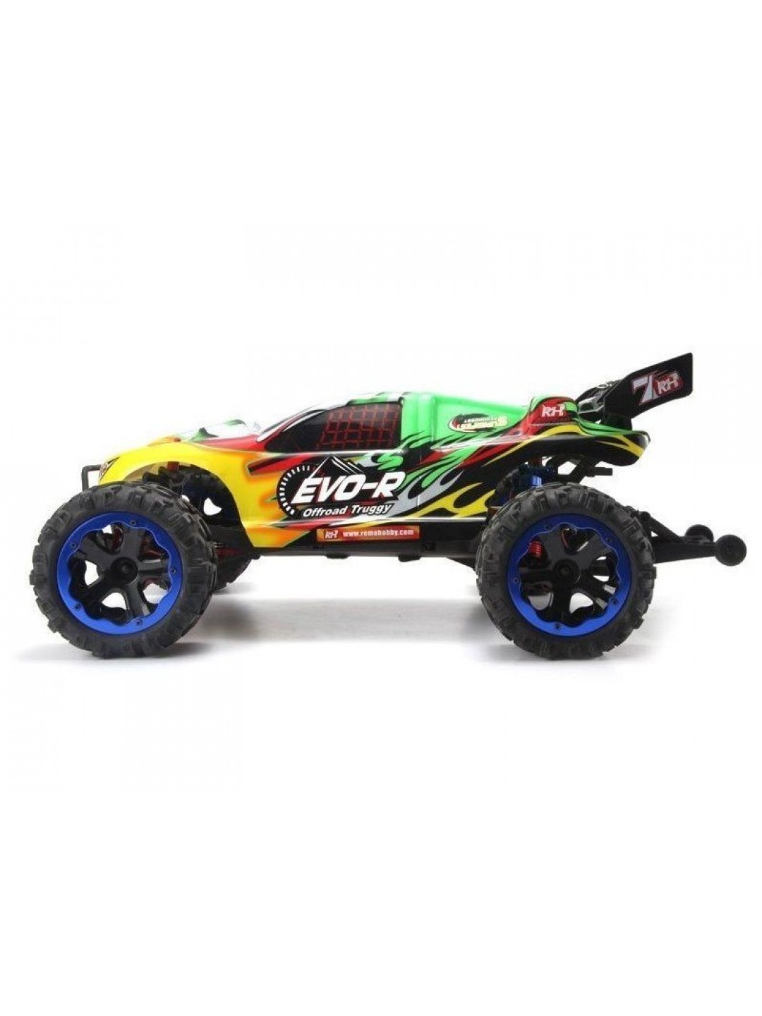 Радиоуправляемая трагги Remo Hobby EVO-R Brushless (зеленая) 4WD 2.4G 1/8 RTR