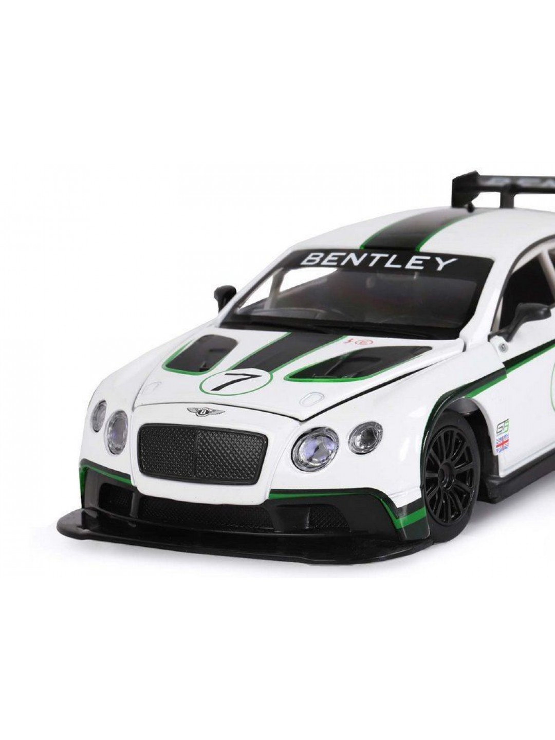 Машина "АВТОПАНОРАМА" Bentley Continental GT3 Concept, белый, 1/24, в/к 24,5*12,5*10,5 см