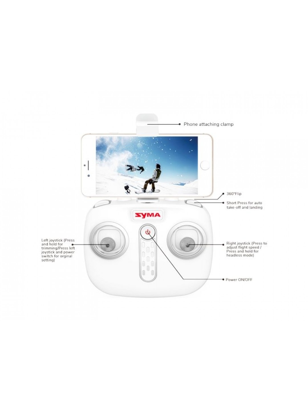 Р/У квадрокоптер Syma X25PRO с FPV трансляцией, GPS, барометр 2.4G RTF