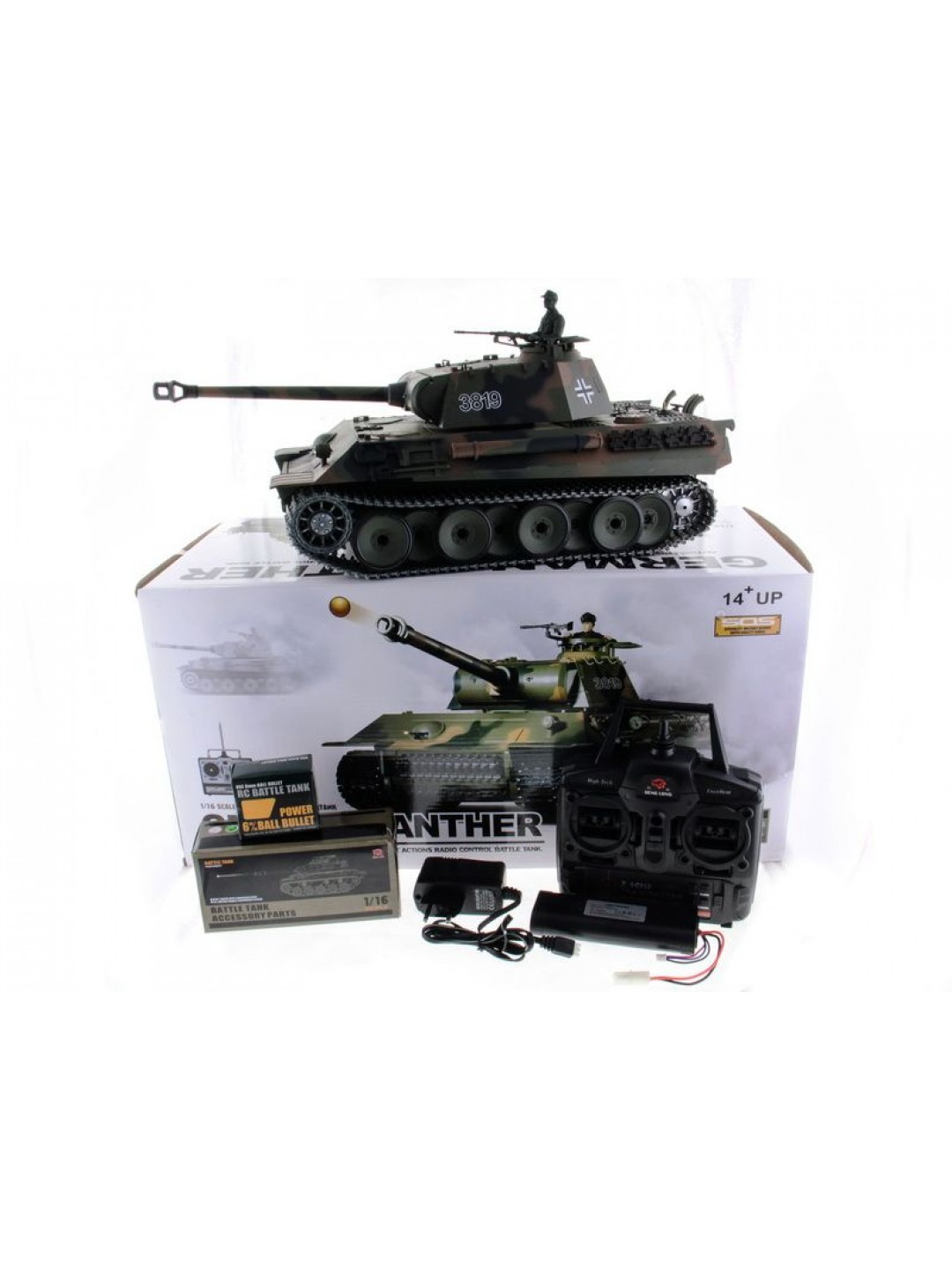 P/У танк Heng Long 1/16 Panther (Германия) 2.4G RTR PRO