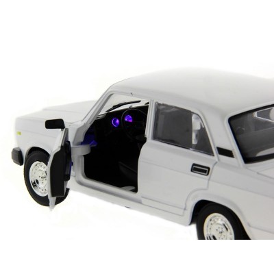 Машина "АВТОПАНОРАМА" ВАЗ 2107,1/24, Pull Bаck механизм, в/к 10*12*22 cм