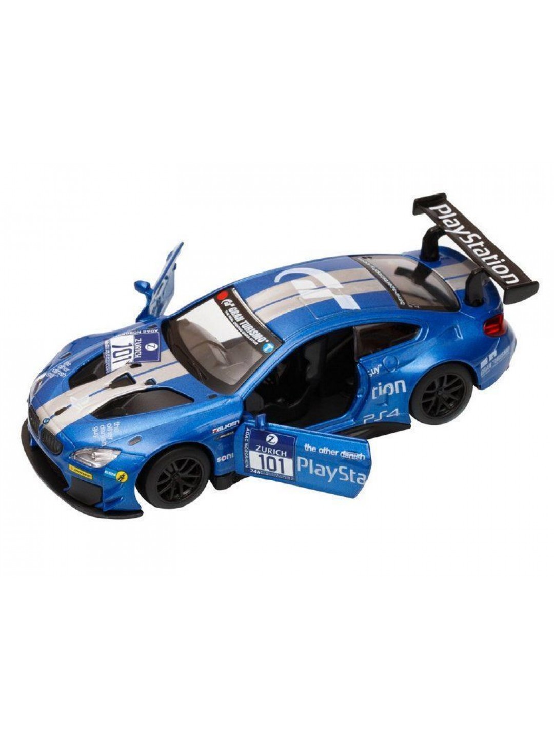Машина "АВТОПАНОРАМА" BMW M6, синий, 1/44, инерция, в/к 17,5*12,5*6,5 см