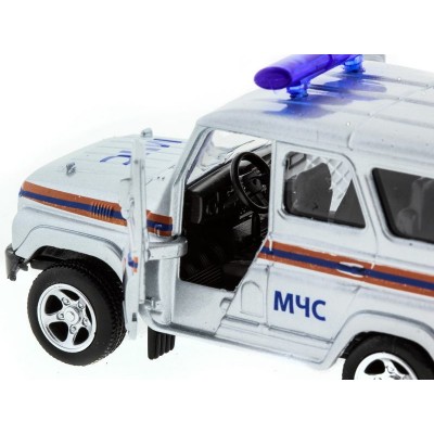 Машина "АВТОПАНОРАМА" инерц. УАЗ-469 (МЧС) 1/50, в/к 12*7*5,5 см