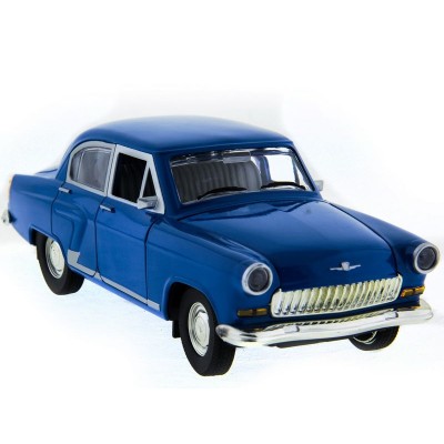 Машина "АВТОПАНОРАМА" ГАЗ-21 "Волга" 1/24 в/к  26*12*11см, синяя