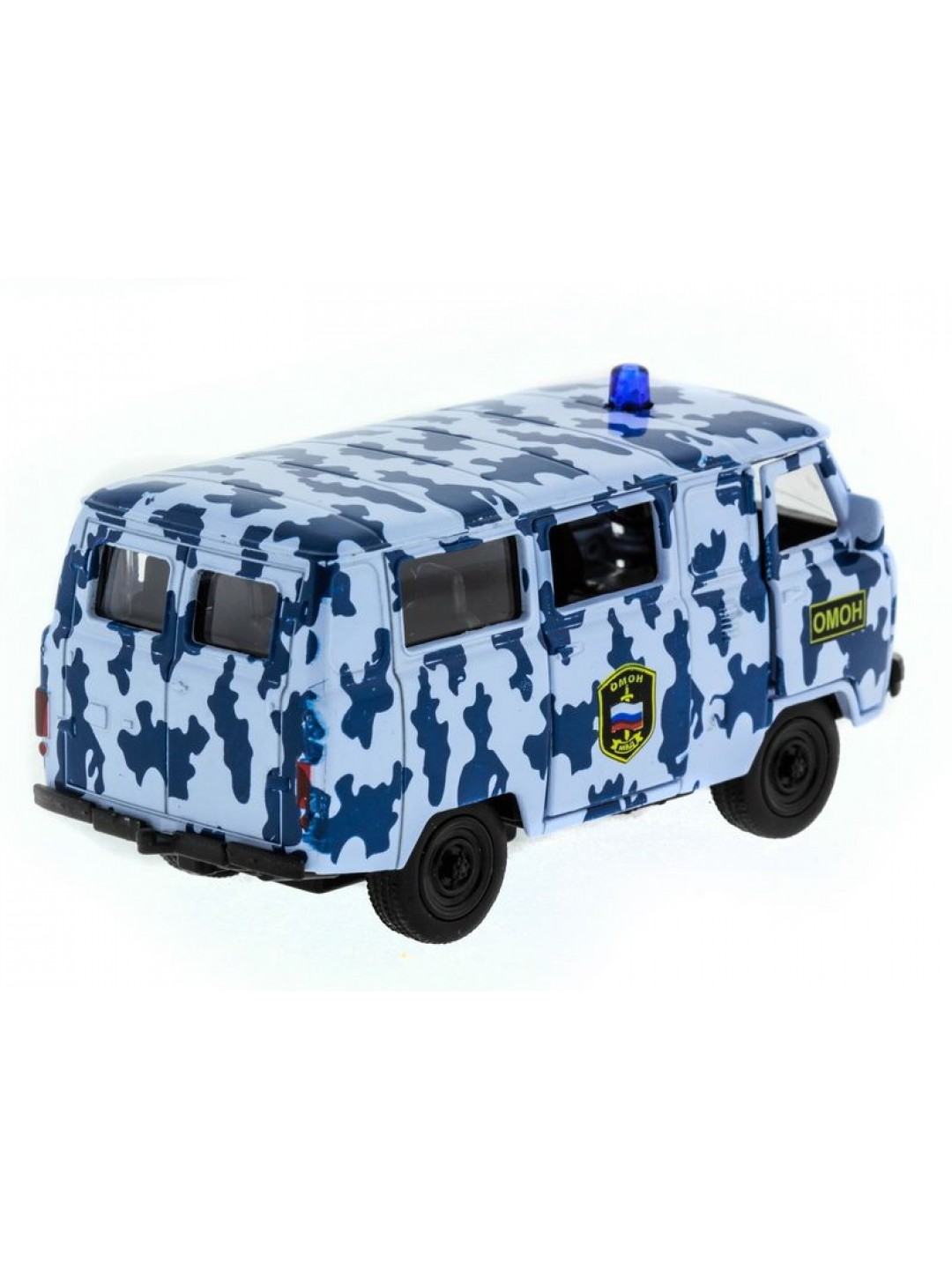 Машина "АВТОПАНОРАМА" инерц. УАЗ-452 (ОМОН) 1/50, в/к 12*7*5,5 см