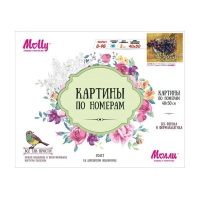 Картина по номерам 40х50 Натюрморт с виноградом ( 27 красок)