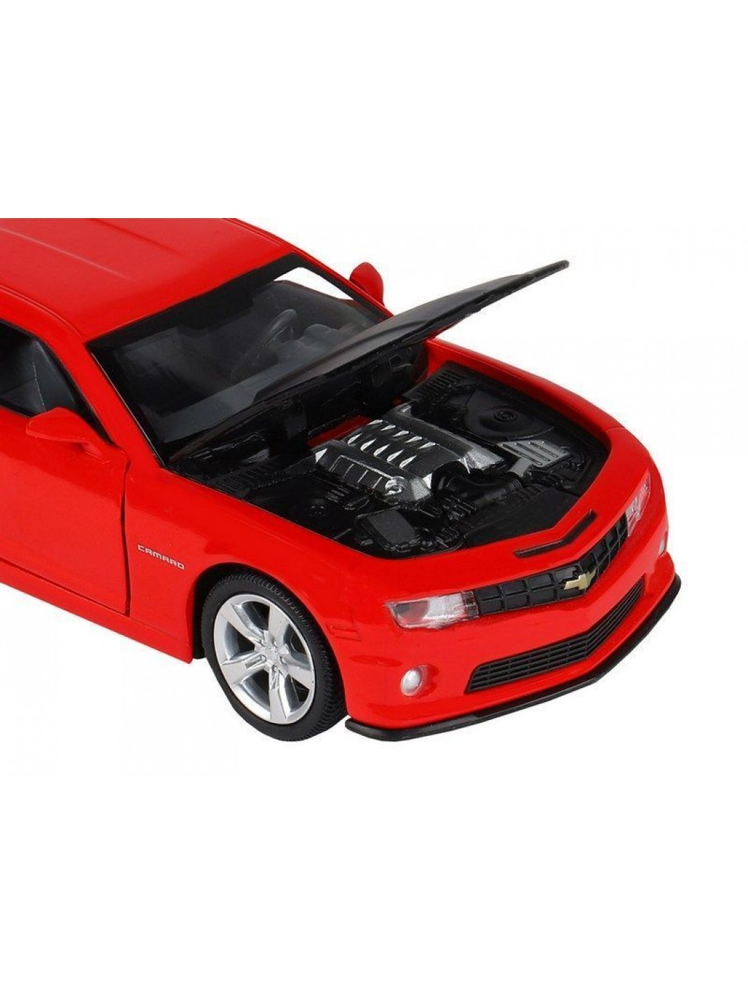 Машина "АВТОПАНОРАМА" Chevrolet Camaro SS, красный, 1/32, свет, звук, инерция, в/к 17,5*13,5*9 см