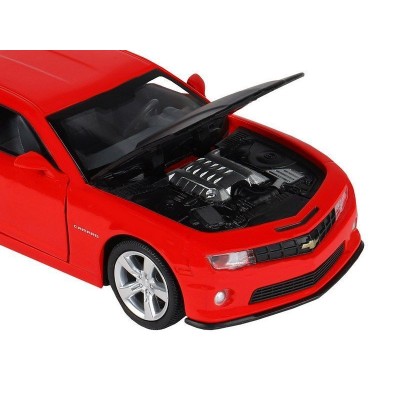 Машина "АВТОПАНОРАМА" Chevrolet Camaro SS, красный, 1/32, свет, звук, инерция, в/к 17,5*13,5*9 см