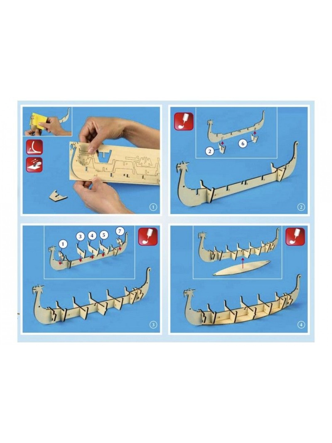 Сборная деревянная модель корабля Artesania Latina DRAKKAR (VIKING BOAT)