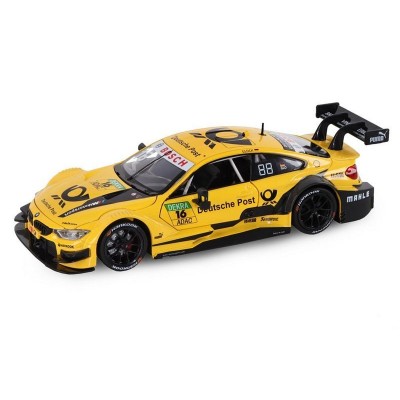 Машина "АВТОПАНОРАМА" BMW M4, желтый, 1/24, свет, звук, в/к 24,5*12,5*10,5 см