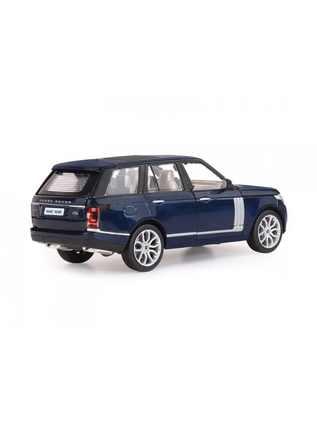 Машина "АВТОПАНОРАМА" Range Rover, синий металлик, 1/26, свет, звук, в/к 24,5*12,5*10,5 см