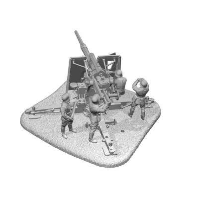 Сборные солдатики ZVEZDA Немецкое зенитное орудие FLAK-36 с расчетом, 1/72