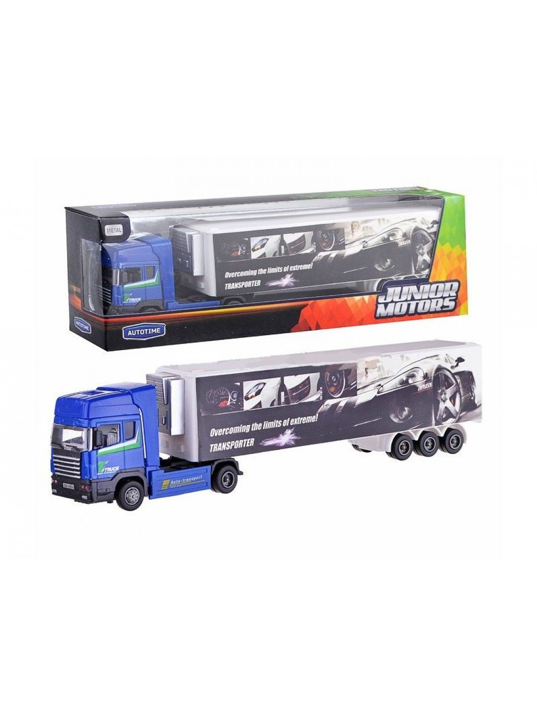 Машина Autotime "HEAVY DUTY TRUCK" тягач с полуприцепом 1:48