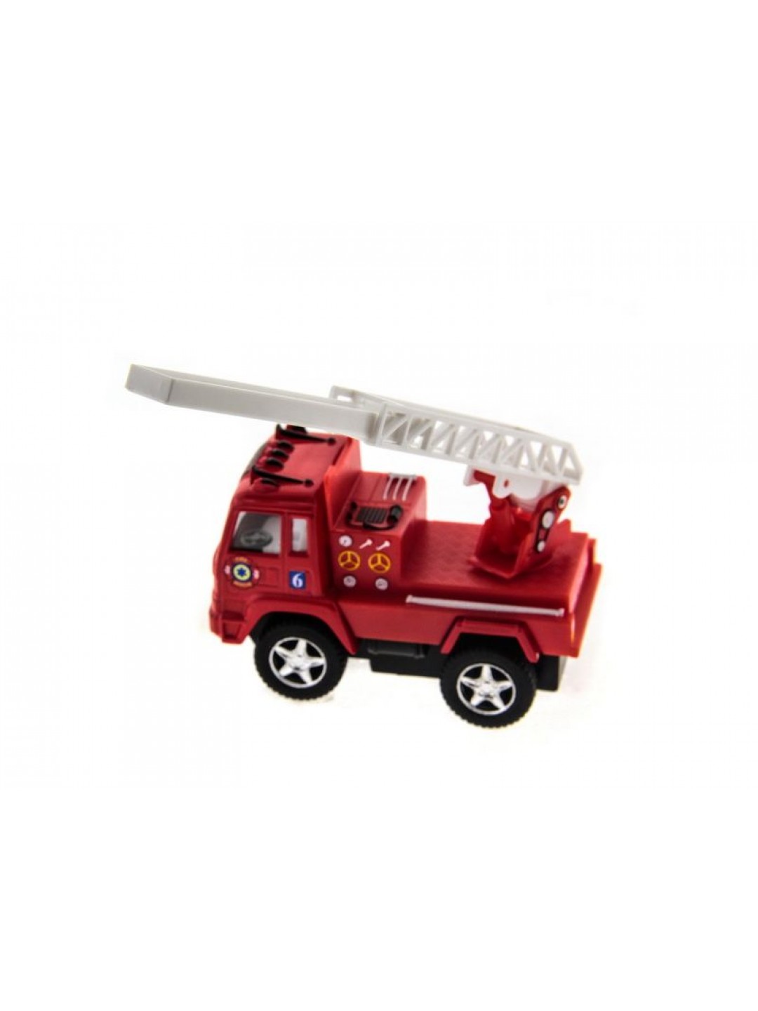 Машина Kinsmart "Funny Fire Engine pull back action" инерция (1/12шт.) 1:32 б/к