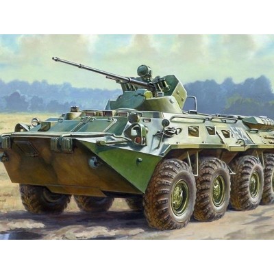 Сборная модель ZVEZDA Российский бронетранспортер БТР-80А, 1/35