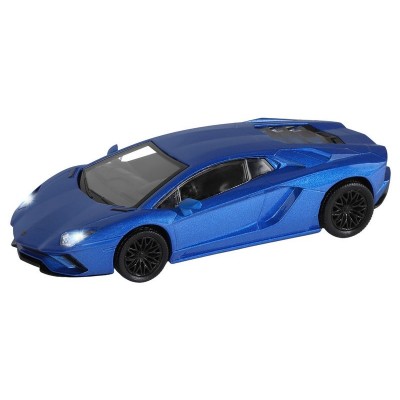 Машина "АВТОПАНОРАМА" Lamborghini Aventador S Coupe, синий, 1/32, свет, звук, в/к 17,5*12,5*6,5 см