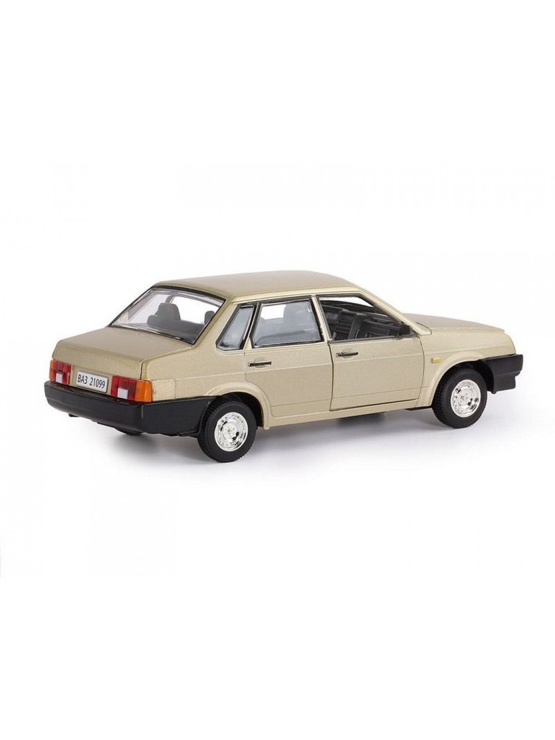 Машина "АВТОПАНОРАМА" ВАЗ 21099, золотой, 1/22, инерция, 24,5*12,5*10,5 см