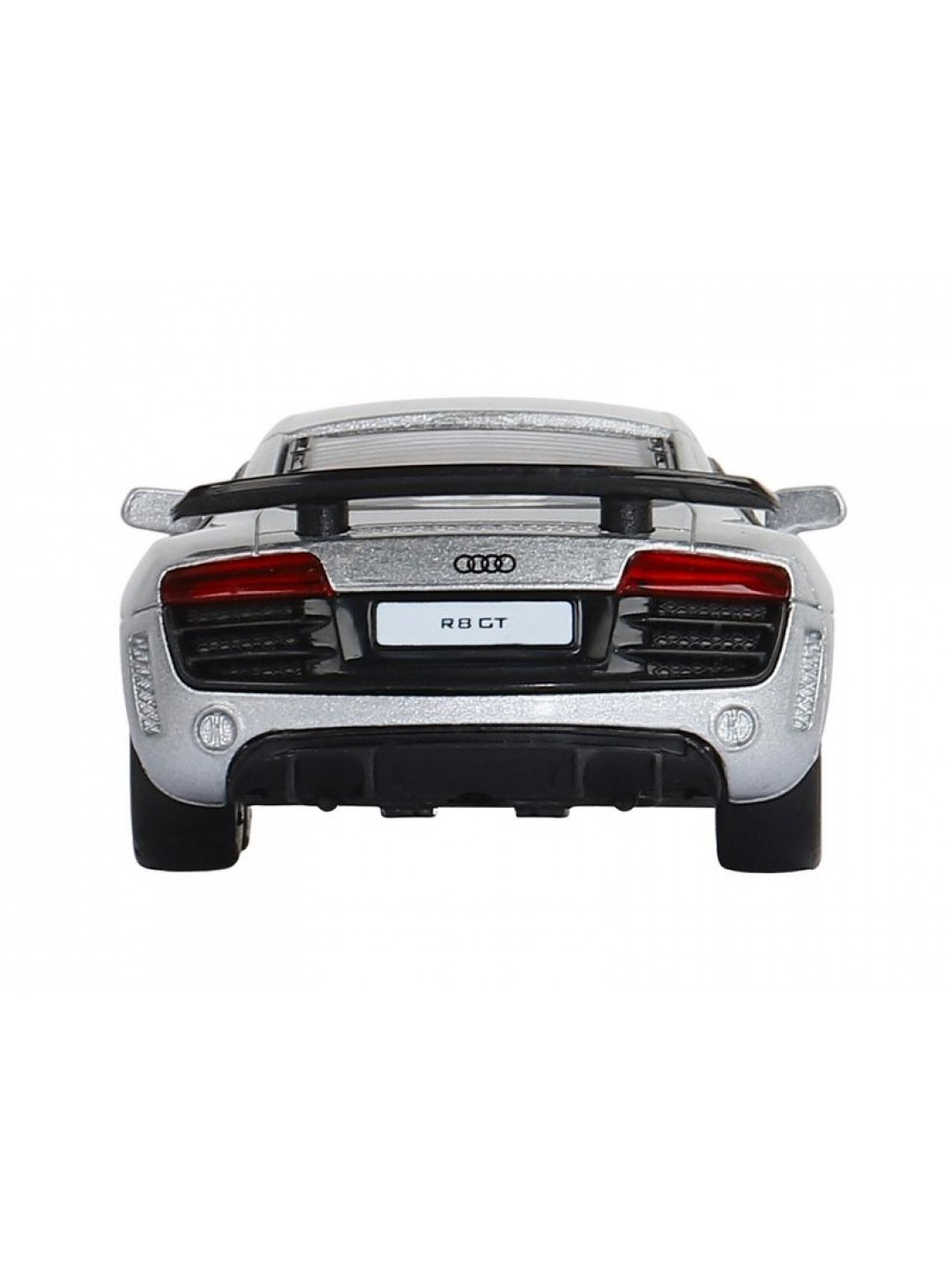 Машина "АВТОПАНОРАМА" Audi R8 GT, серебро, 1/43, инерция, в/к 17,5*12,5*6,5 см