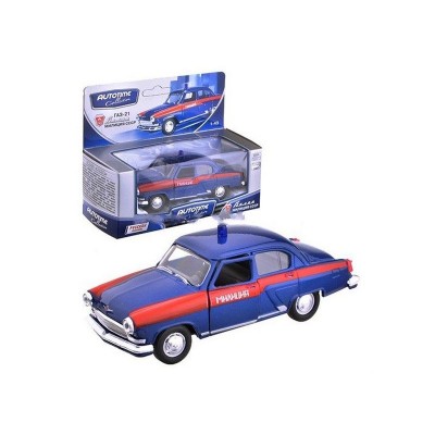 Машина Autotime "ГАЗ-21 "ВОЛГА" советская милиция 1:43