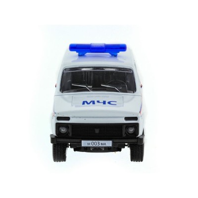 Машина "АВТОПАНОРАМА" инерц. ВАЗ 2121 1/50, в/к 12*7*5,5 см, белая