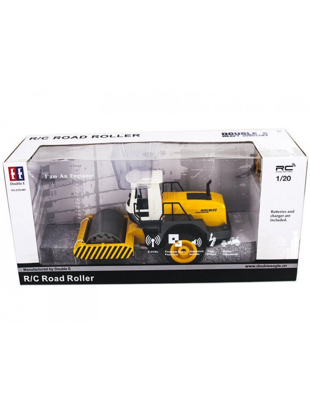 Р/У каток Double Eagle Road Roller 1:20