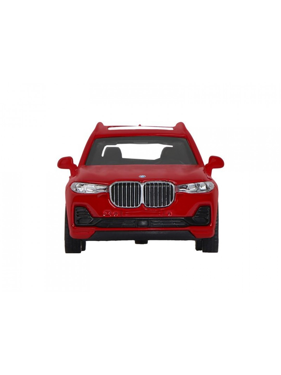 Машина "АВТОПАНОРАМА" BMW X7, 1/44, красный металлик, откр. двери, в/к 17,5*12,5*6,5 см