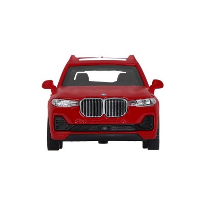 Машина "АВТОПАНОРАМА" BMW X7, 1/44, красный металлик, откр. двери, в/к 17,5*12,5*6,5 см