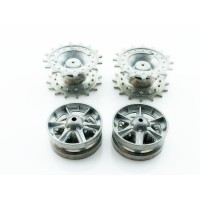 Набор запасных частей для танка Heng Long KV-1 ведущие звездочки, ленивцы Набор запасных частей для танка Heng Long KV-1 ведущие звездочки, ленивцы