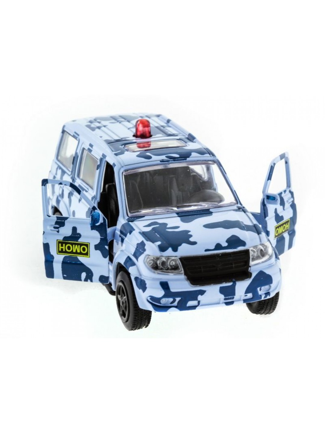 Машина "АВТОПАНОРАМА" инерц. УАЗ Патриот (омон) 1/50, в/к 12*7*5,5 см