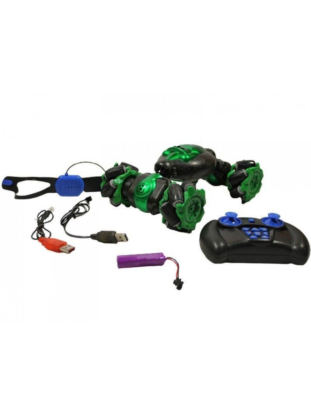 Р/У машинка перевертыш Hyper 1827-5, дрифтовые колеса, управление рукой, 4WD 2.4G RTR
