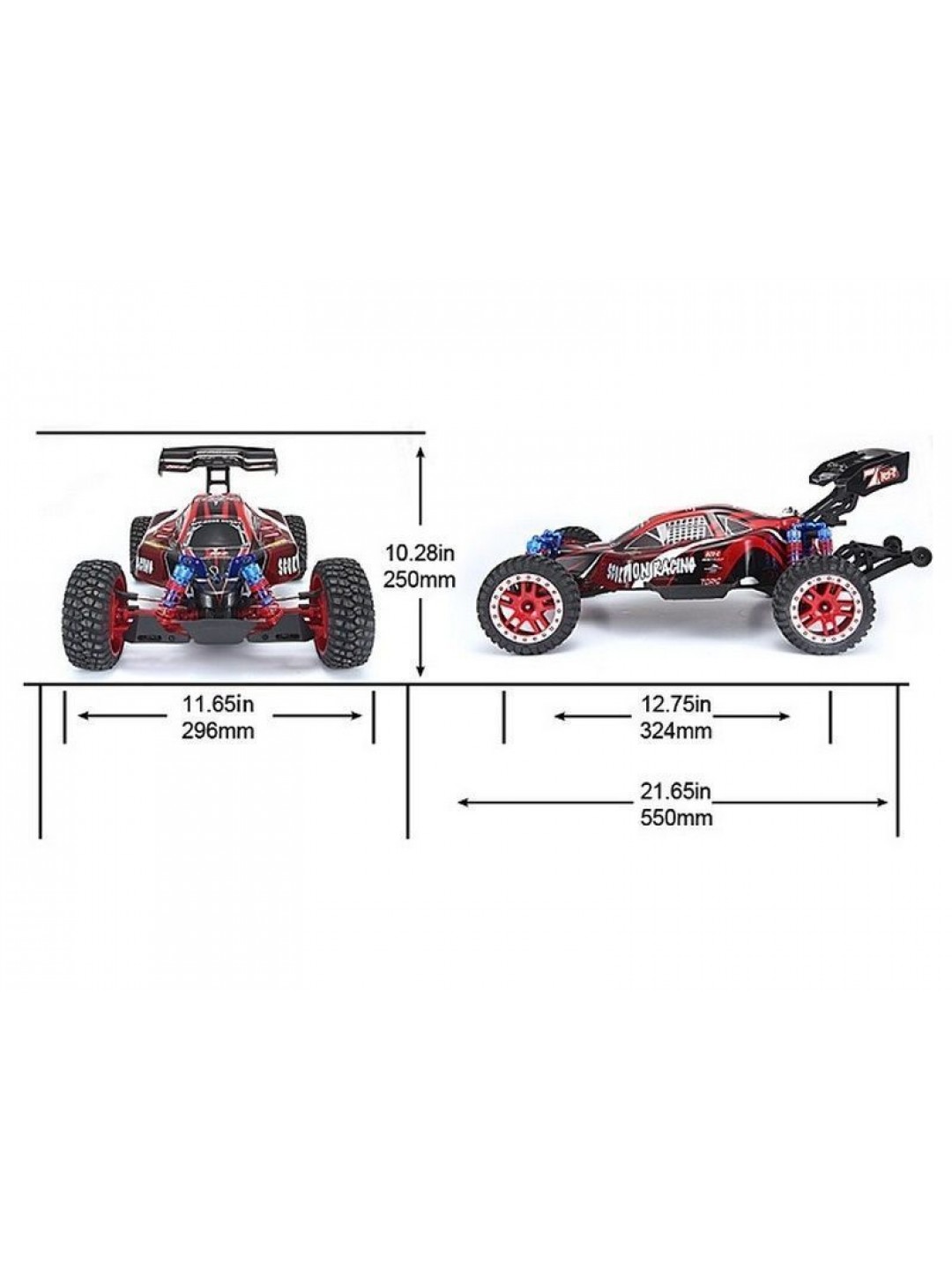 Радиоуправляемая багги Remo Hobby Scorpion Brushless (красная) 4WD 2.4G 1/8 RTR