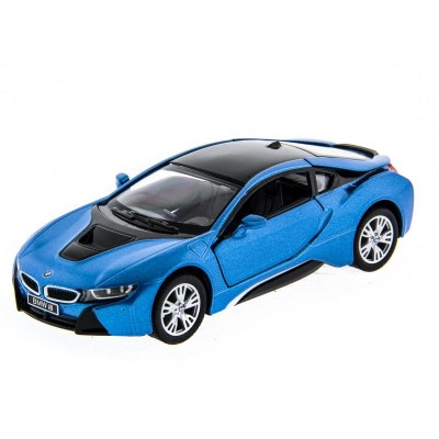 Машина Kinsmart BMW i8 инерция (1/12шт.) 1:36 б/к