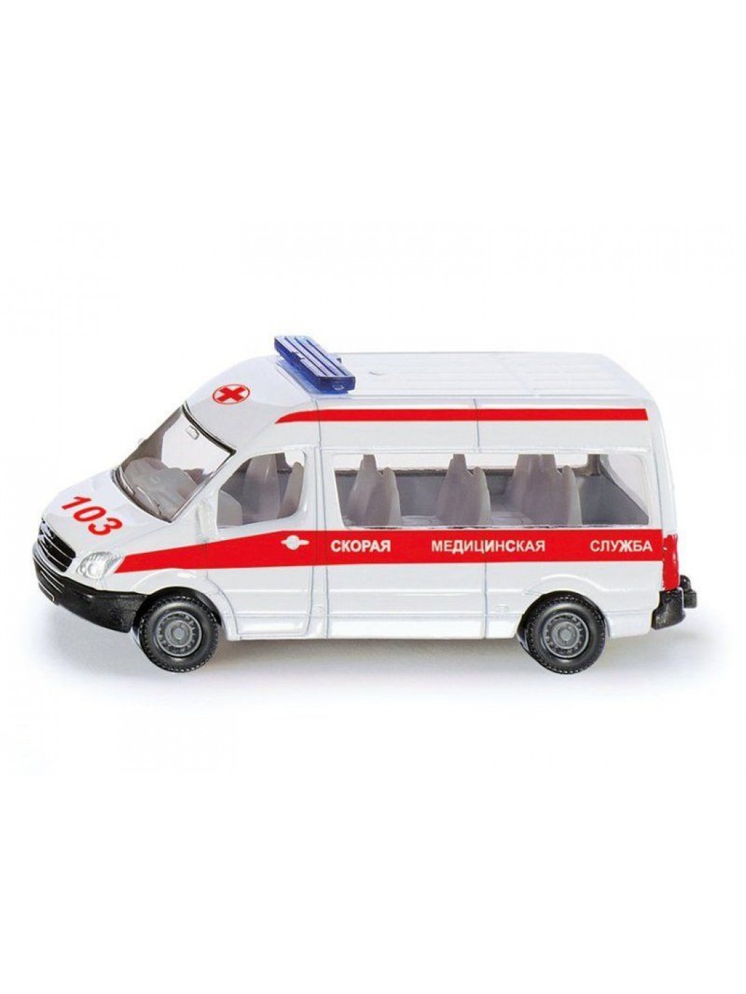 Микроавтобус Siku 1083RUS Скорая медицинская служба 1/50, белый