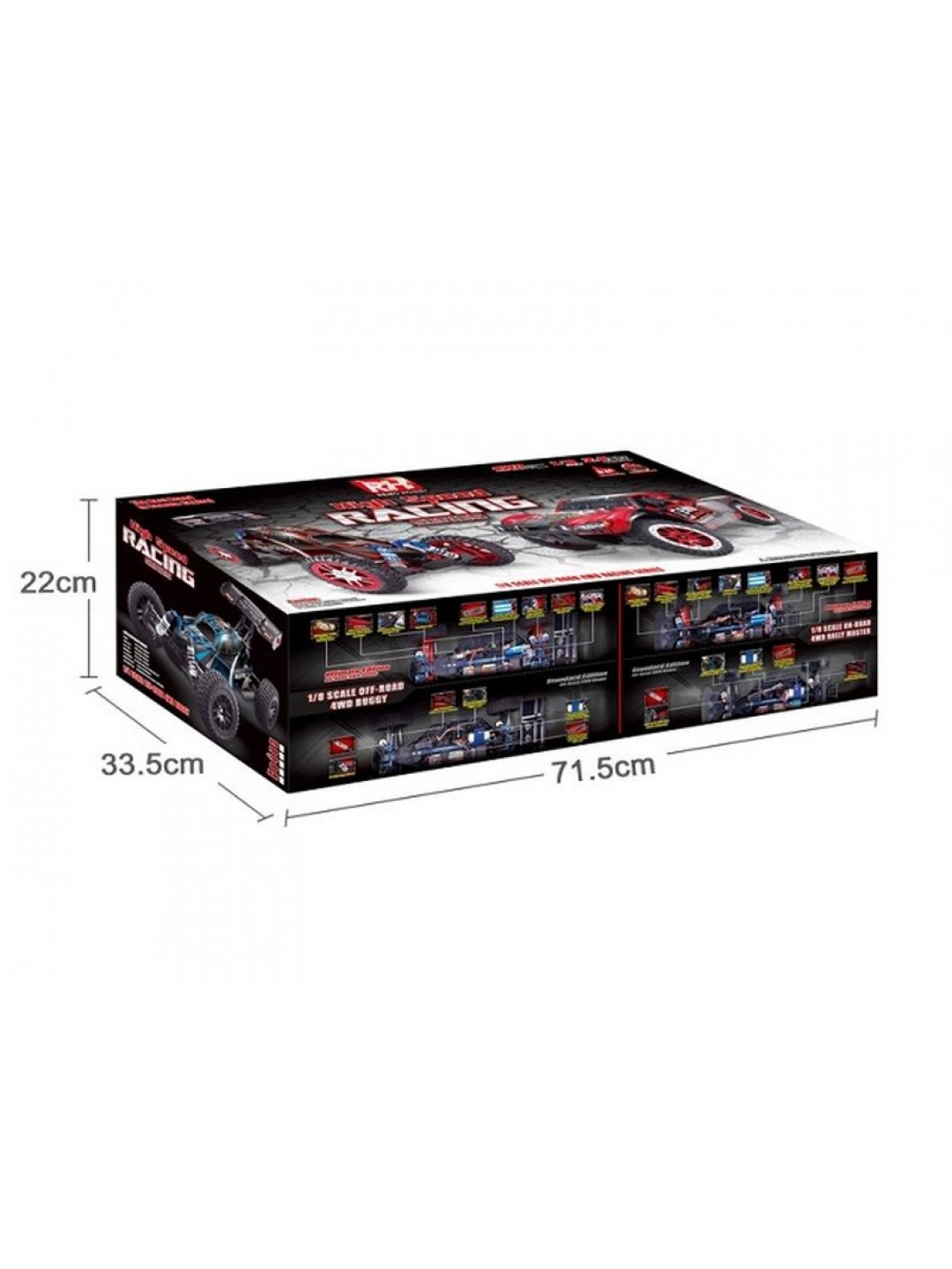 Радиоуправляемая багги Remo Hobby Scorpion (синяя) 4WD 2.4G 1/8 RTR