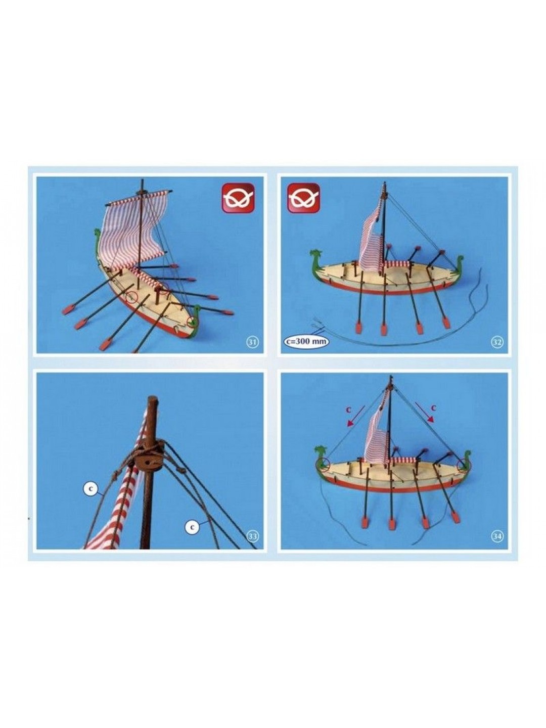 Сборная деревянная модель корабля Artesania Latina DRAKKAR (VIKING BOAT)
