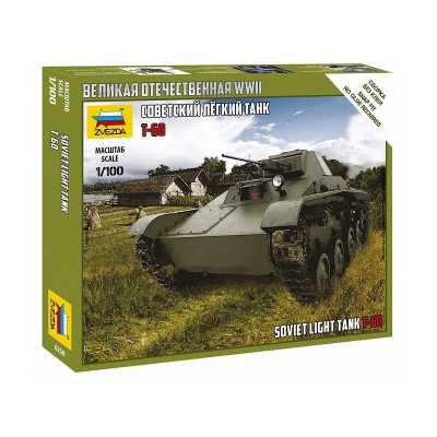 Сборная модель ZVEZDA Советский легкий танк Т-60, 1/100