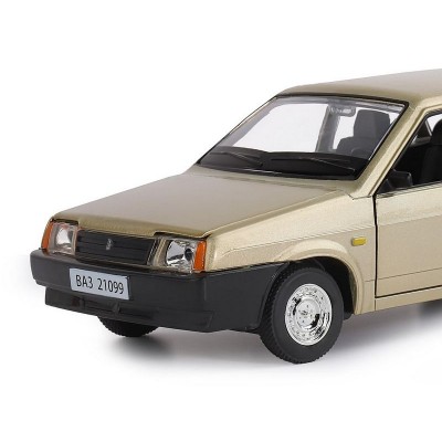 Машина "АВТОПАНОРАМА" ВАЗ 21099, золотой, 1/22, инерция, 24,5*12,5*10,5 см