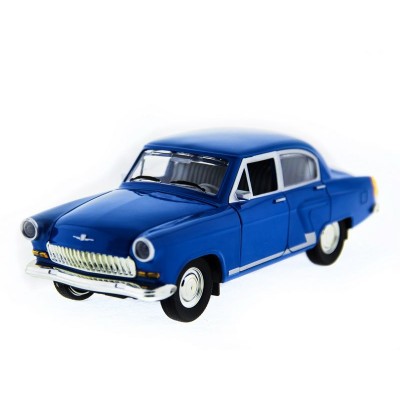 Машина "АВТОПАНОРАМА" ГАЗ-21 "Волга" 1/24 в/к  26*12*11см, синяя