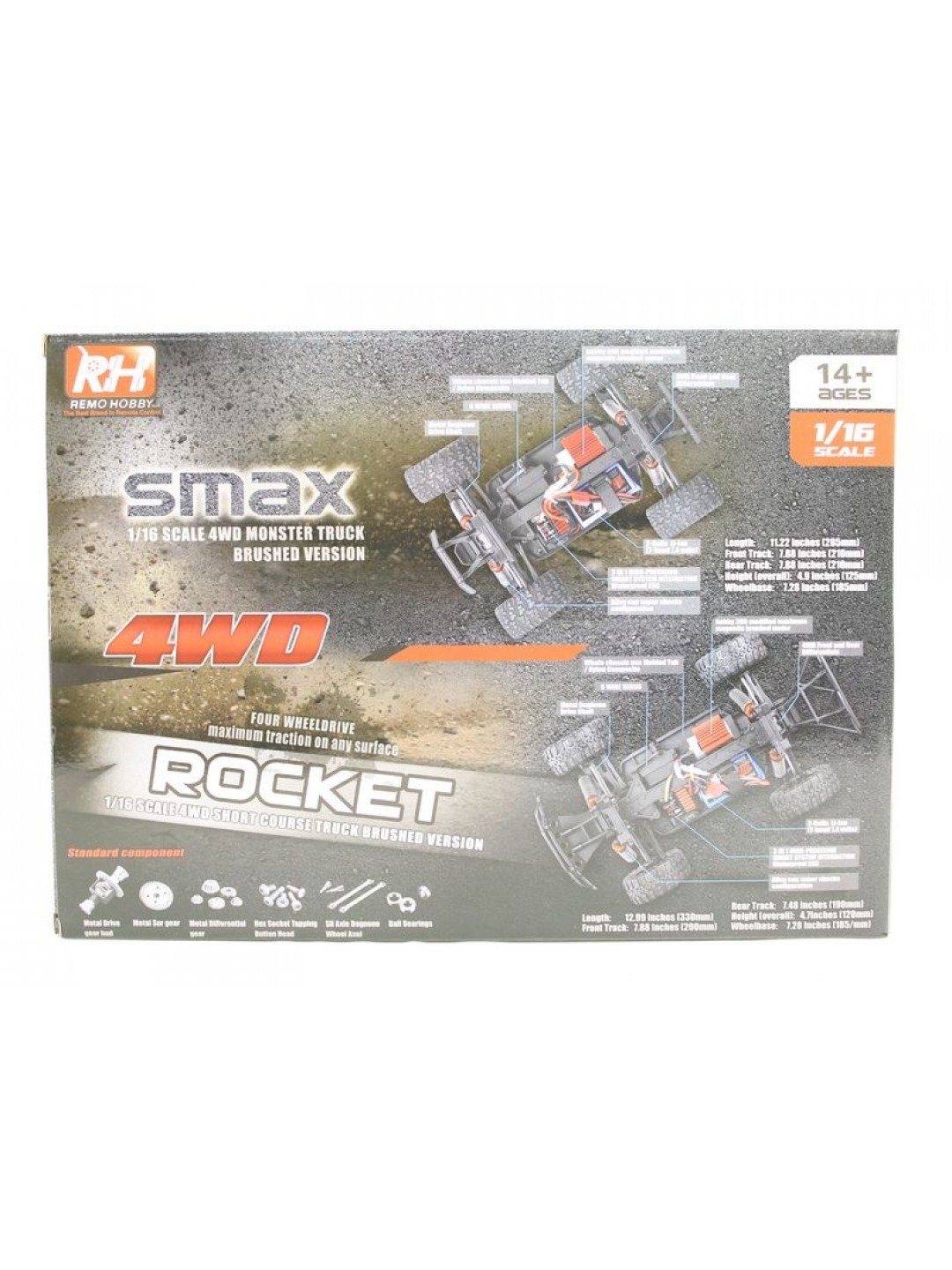 Радиоуправляемая багги Remo Hobby Dingo UPGRADE (зеленая) 4WD 2.4G 1/16 RTR