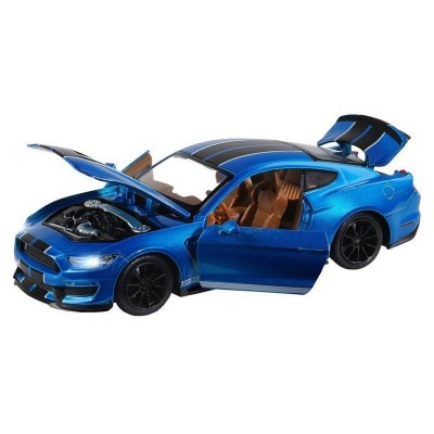 Машина "АВТОПАНОРАМА" Ford Shelby GT350, синий, 1/32, свет, звук, инерция, в/к 17,5*13,5*9 см