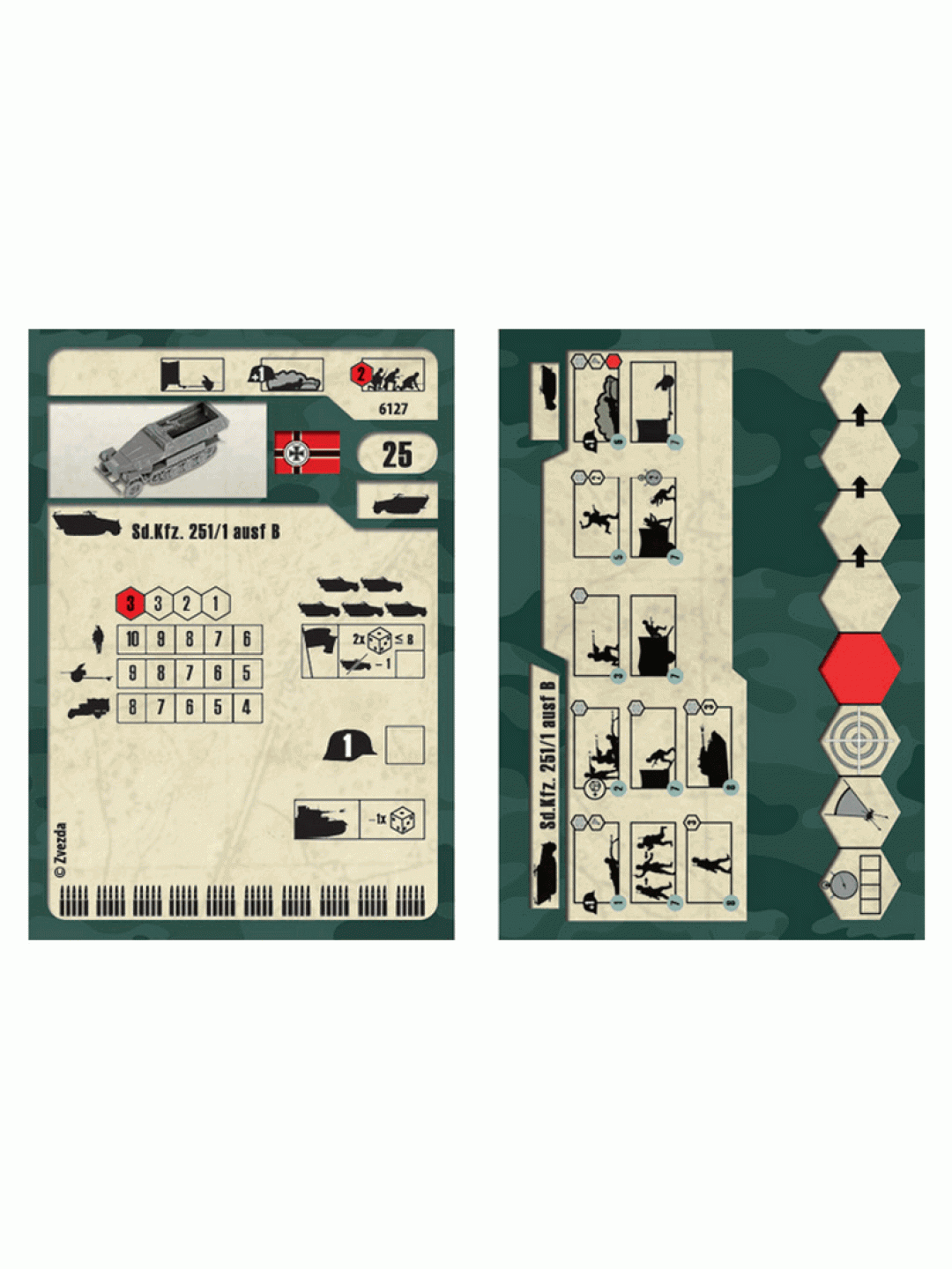 Сборная модель ZVEZDA Немецкий бронетранспортер "Ханомаг", 1/100