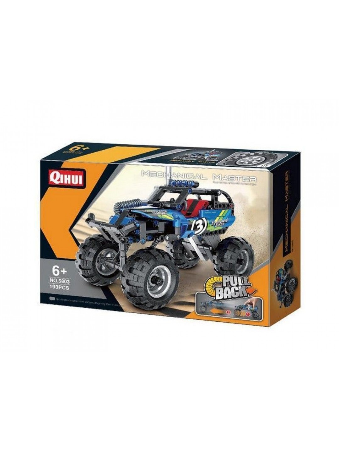 Конструктор Qihui Mechanical Master Монстр-трак Айрон Хорс совместим с QH5804, инерц. (193 детали)