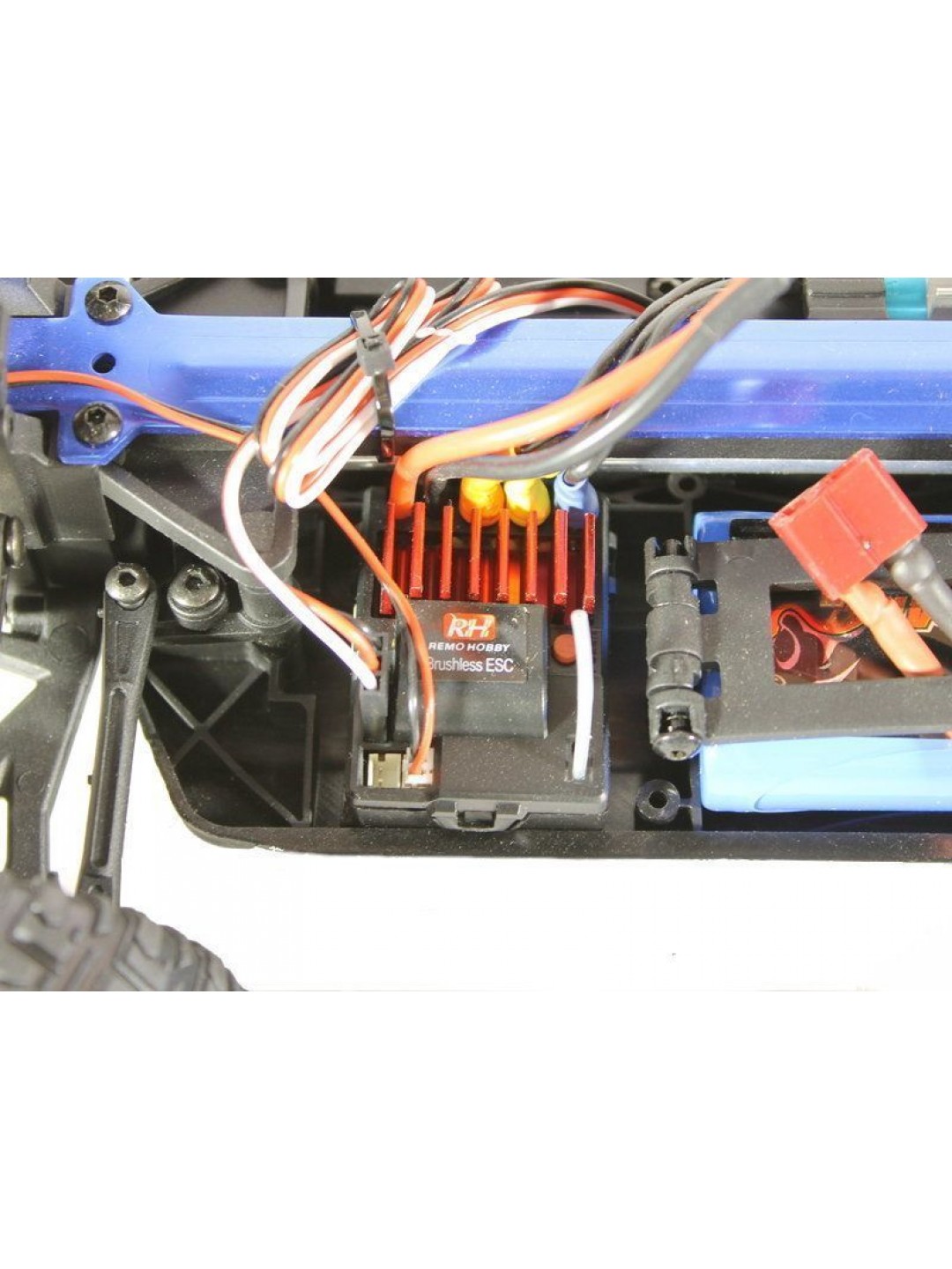 Радиоуправляемый монстр Remo Hobby SMAX Brushless V2.0 (красный) 4WD 2.4G 1/16 RTR