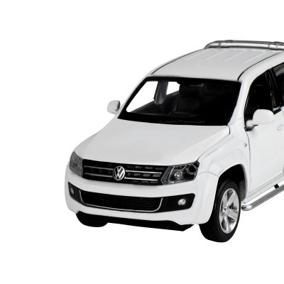 Машина "АВТОПАНОРАМА" Volkswagen Amarok, белый, 1/30, свет, звук, инерция, в/к 20*10*11 см
