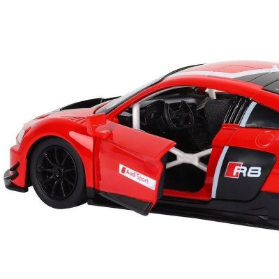 Машина "АВТОПАНОРАМА" Audi R8 LMS, красный, 1/24, свет, звук, в/к 24,5*12,5*10,5 см