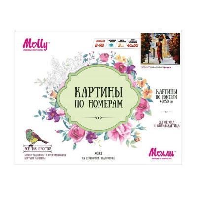 Картина по номерам 40х50 На ступеньках (25 цветов)
