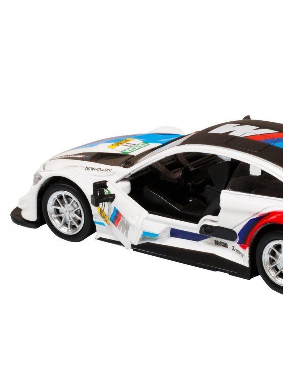 Машина "АВТОПАНОРАМА" BMW M4, 1/44, белый, инерция, откр. двери, в/к 17,5*12,5*6,5 см