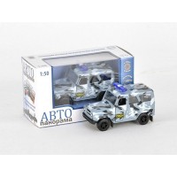 Машина "АВТОПАНОРАМА" инерц. УАЗ-469 (ОМОН) 1/50, в/к 12*7*5,5 см Машина "АВТОПАНОРАМА" инерц. УАЗ-469 (ОМОН) 1/50, в/к 12*7*5,5 см