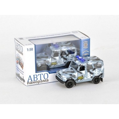 Машина "АВТОПАНОРАМА" инерц. УАЗ-469 (ОМОН) 1/50, в/к 12*7*5,5 см Машина "АВТОПАНОРАМА" инерц. УАЗ-469 (ОМОН) 1/50, в/к 12*7*5,5 см